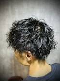 波巻きパーマ