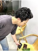 20代30代40代★刈り上げしないワイルドな強めパーマスタイル