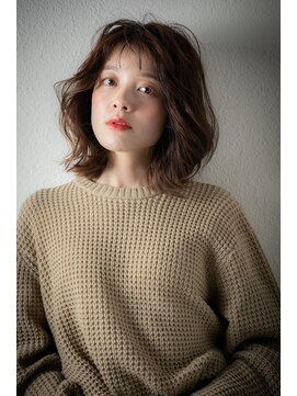 カバーヘア イヴ 戸頭店(COVER HAIR EVE) グレージュアッシュふんわりカールくびれヘアw戸頭30代40代50代