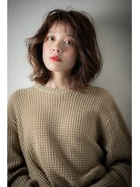 カバーヘア イヴ 戸頭店(COVER HAIR EVE) グレージュアッシュふんわりカールくびれヘアw戸頭30代40代50代