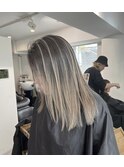 バレイヤージュ☆プラチナグレージュ