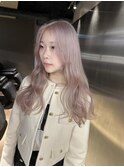 デザインカラー/レイヤーカット/ウェットヘア/オリーブベージュ