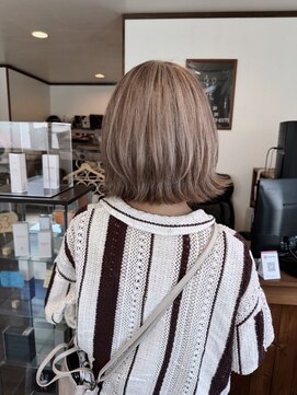 ルーム(ROOM) 「ROOM」羽村　大人筋感グレージュハイライト☆くびれボブ