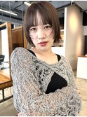 フェイスレイヤー透明感ボブ