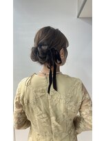 10代20代30代◎アップスタイルモテ髪リボンアレンジ