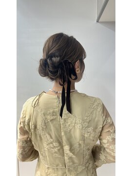 ヴェイン 渋谷(vain) 10代20代30代◎アップスタイルモテ髪リボンアレンジ