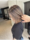★ミディアムヘア暗めカラーグランマッシュデザインカラー艶髪★