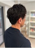 メンズショートナチュラルパーマ