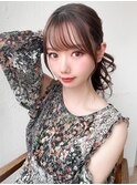小顔イメチェン顔周りカットシースルーバングサイドバング後れ毛