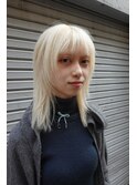 抜きっぱなしホワイトブロンドレイヤー
