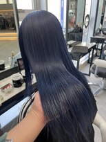 ヘアサロン ドット トウキョウ カラー 町田店(hair salon dot. tokyo color)&nbsp;ホワイトブロンド/外ハネボブ/ブルーブラック/ワイドバング/町田