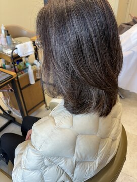 アローム(alom) ホワイトグレージュ/デジタルパーマ/チェリーブラウン/茅ヶ崎