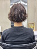 ファビ 渋谷(Fab)&nbsp;くびれヘア/暗めカラー/アプリコットオレンジ/縮毛矯正