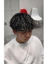 オーシャントーキョー 仙台(OCEAN TOKYO)&nbsp;ハイライト波巻きツイストスパイラルツーブロックメンズパーマ