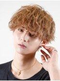 無造作ハイトーンマッシュ