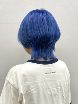 コード 四条河原町駅店(CHORD) ウルフカット/ブルー/個性派/ブリーチ/京都河原町/四条/三条
