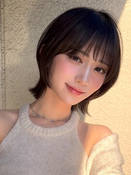 外ハネボブラインボブ切りっぱなしボブヘイリーボブ大人ボブ