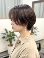 ジーナ 渋谷 表参道(JINA)&nbsp;大人ショートボブ/ハンサムショート/前髪なし/20代30代40代