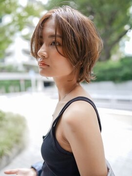 ギークス(GEEKS) 【GEEKS渋谷】ココアブラウン/シャギーウルフ/襟足短め/レイヤー