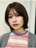 レイヤーボブ/顔まわりレイヤーカット/似合わせカット/20代30代