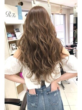 スライバイリアオオサカ(Sly By Ria OSAKA) アッシュブラウンカラーシールエクステ 80本【梅田】【大阪】