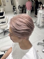 アブニール 我孫子(AVENIR)&nbsp;メンズ刈り上げないショート×ピンクベージュ