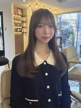 ペレ 原宿(PELE) ダークパープルナチュラルショート夏のヘアアレンジ原宿