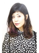 アヴァンティ ヘアーアンドスパ(avanti hair&spa) ムラ染めカラーとショートバングミディ