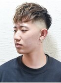 ショートレイヤーかき上げソフトツーブロックビジネス