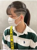 【roijir 山岸】スキンフェード女子 刈り上げ女子　セミロング