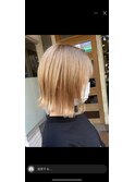 #ハイトーン #外ハネ #ボブ #ブロンド