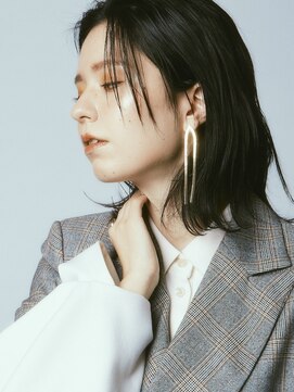 カナン 銀座(CANAAN) 地毛風透けカラー ニュアンスストレート グレージュ