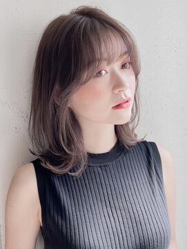 リヤン 表参道(lyann) ワンカールショコラアッシュミルクチョコレートサイドバング