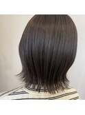 ぱつっと外ハネボブ 透明感カラー