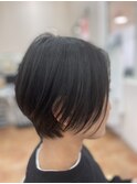 前髪無しショート