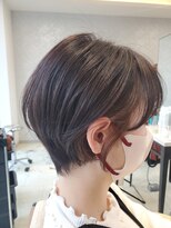 ヤサシイサロン(YASASHII SALON) ダークグレー×ショートボブ