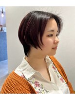 ノア(noah.)&nbsp;ブリーチ伸ばしかけをデザイン/ボルドー/深めの赤