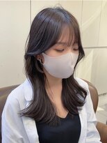 キャンバス バイ ネオリーブ 横浜西口(Canvas by neo.)&nbsp;くびれミディアム上品韓国レイヤーカット髪質改善【横浜】