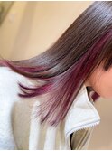 ラベンダーパープルブリーチなしダブルカラー錦糸町