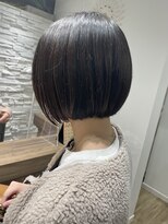 ピルボックス(PILL BOX)&nbsp;ミニボブ/黒髪/ストレートボブ/ショートボブ/切りっぱなし
