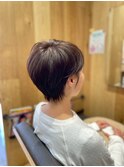 ナチュラルショートカット/40代～50代