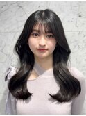 ツヤ感くびれ巻きロング