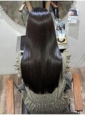 髪質改善 スーパーロング ワンレングス レイヤー 韓国風巻き