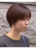 ショートボブ　ショートカット　丸みショート