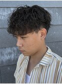 メンズマッシュパーマ波巻きスパイラルパーマニュアンスパーマ