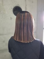 ラルート バイ ルレーヴ 藤枝青島店(La route by Le reve)&nbsp;ボブハイライト［藤枝/藤枝駅/髪質改善/縮毛矯正/メンズ］