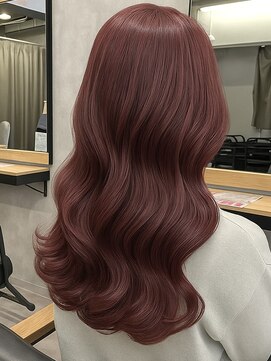 クラン 岡本(Chlan) ルビーブラウン×ゆる艶ウェーブ