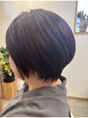 大人丸みショートボブ