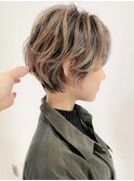【３０代４０代５０代】無造作くびれショート/ダブルカラー
