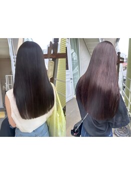 【ただ真っ直ぐだけじゃない“自然な艶髪”】